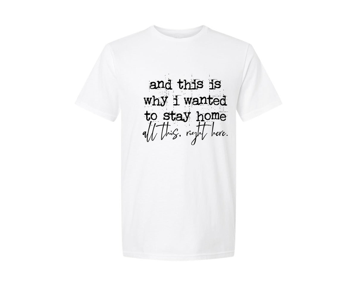 brand:Generic|color:White|Introvert Why I Wanted To Stay Home Graphic T-Shirt