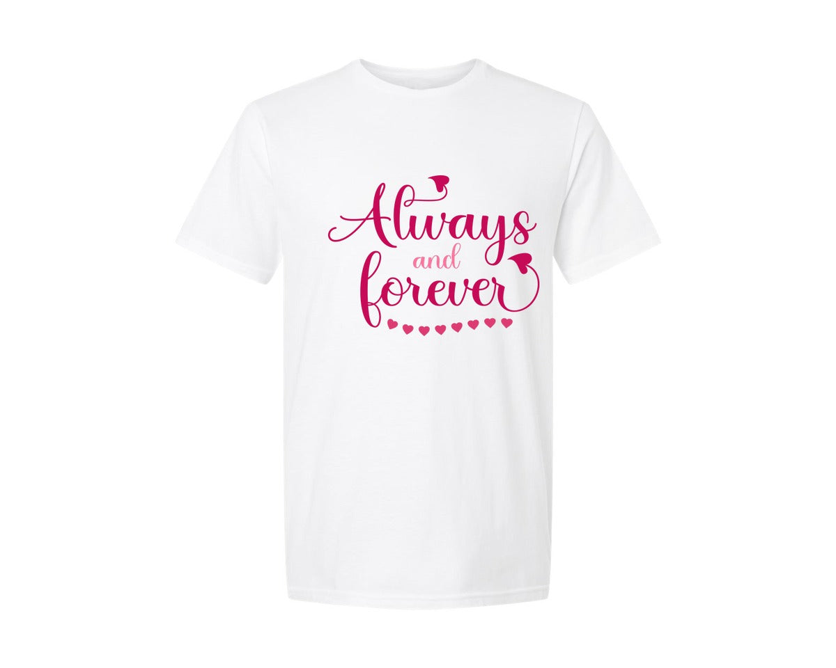 brand:Generic|color:White|Valentine Sentiments Clip Art Graphic T-Shirt