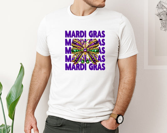 Mardi Gras Bow T Shirt 2 Graphic T-Shirt