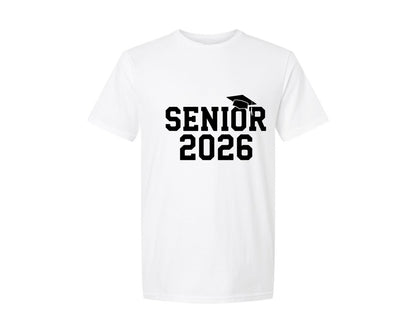 brand:Generic|color:White|Class Of 2026 Senior 2026 Graphic T-Shirt