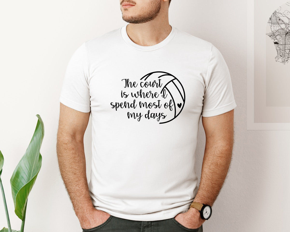 brand:Bella Canvas|color:White|Volleyball Mom 24 Graphic T-Shirt