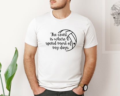 brand:Bella Canvas|color:White|Volleyball Mom 24 Graphic T-Shirt