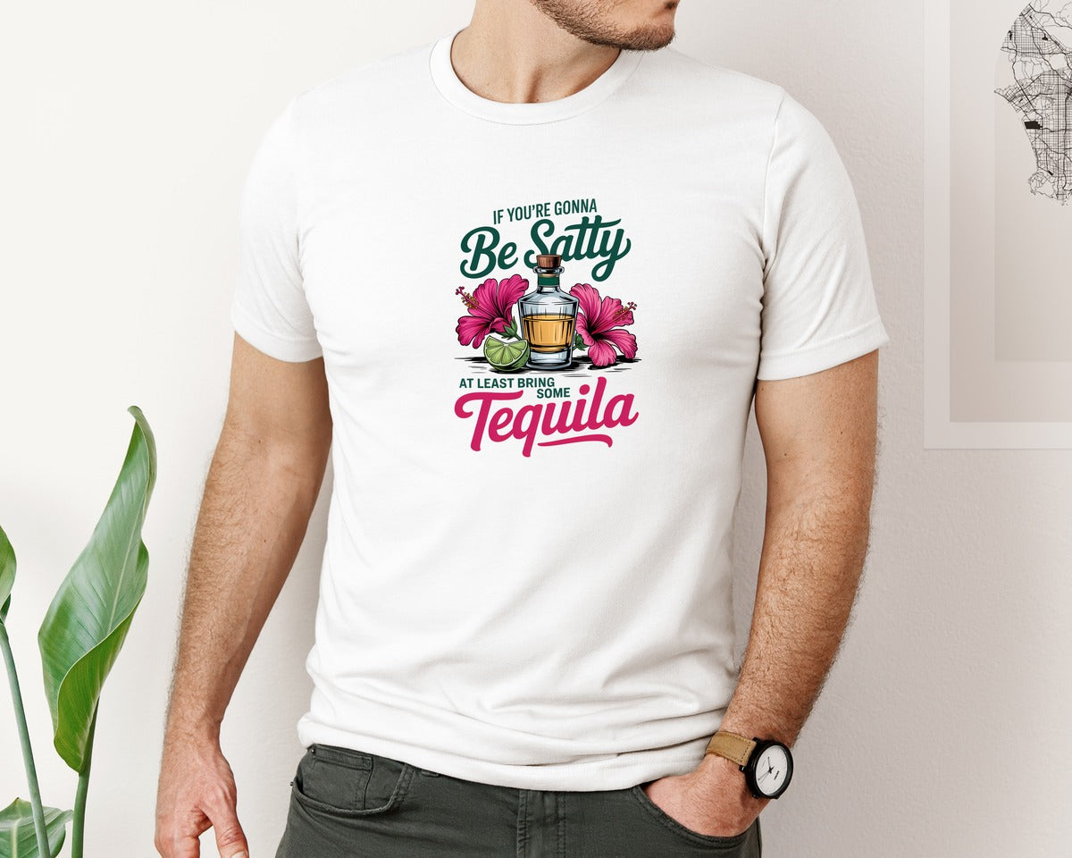 brand:Bella Canvas|color:White|Funny Tequila Summer Tequila Graphic T-Shirt