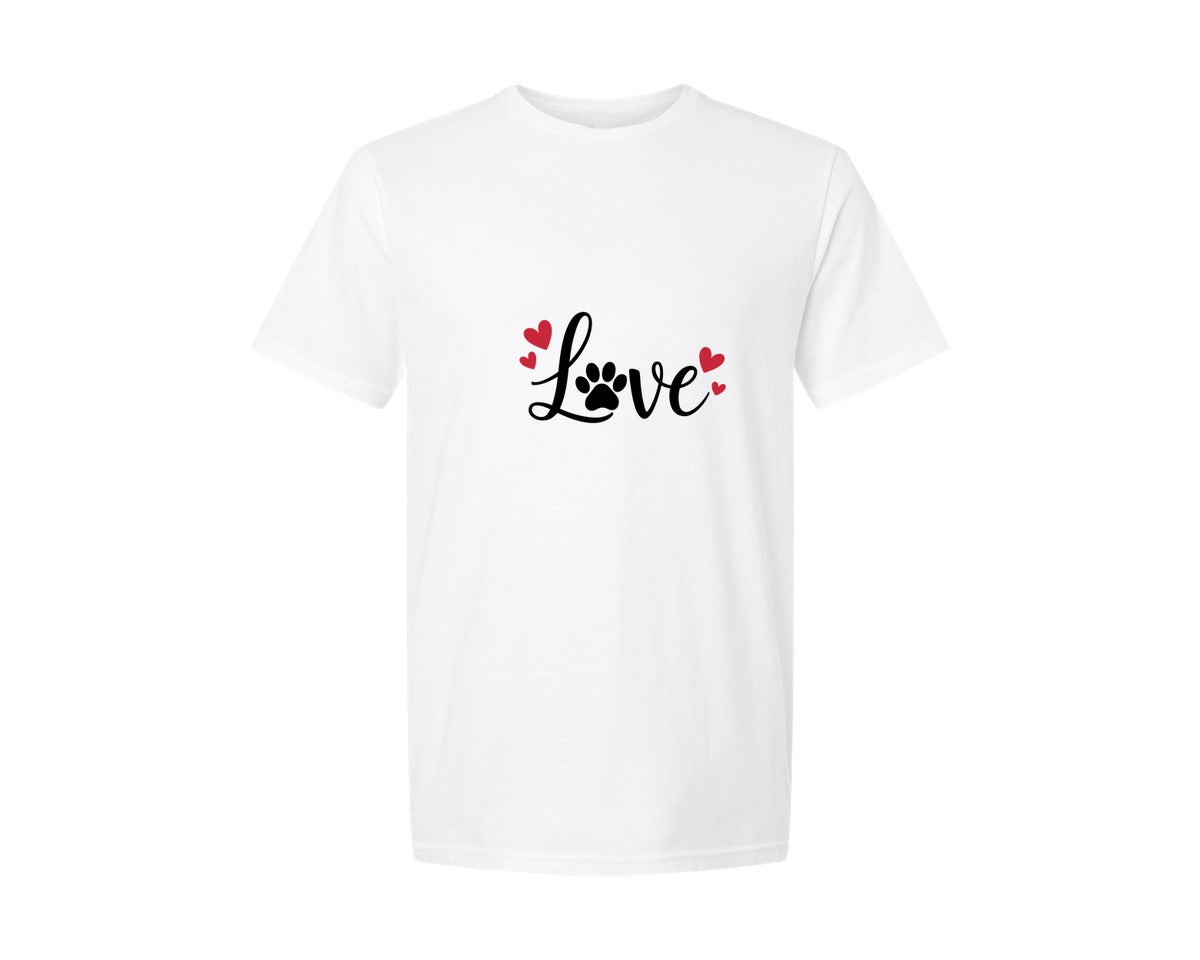 brand:Generic|color:White|Love Dog 3 Graphic T-Shirt