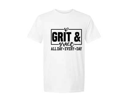 brand:Generic|color:White|Grit And Grace Religious Graphic T-Shirt