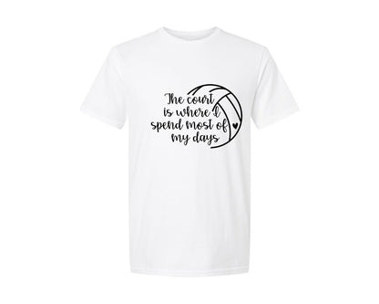 brand:Generic|color:White|Volleyball Mom 24 Graphic T-Shirt