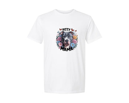 brand:Generic|color:White|Pitty Mama Cute Pitbull Dog 2 Graphic T-Shirt