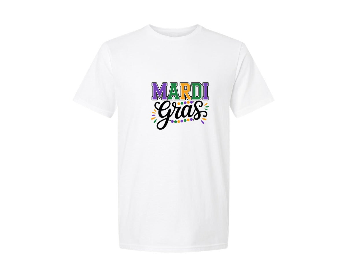 brand:Generic|color:White|Mardi Gras Mardi Gras Shirt 2 Graphic T-Shirt