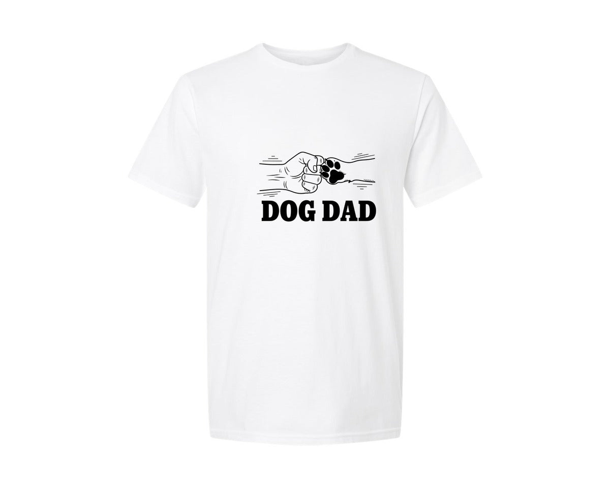 brand:Generic|color:White|Brotherhood Between Man And Pup Graphic T-Shirt
