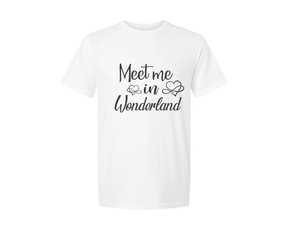 brand:Generic|color:White|Meet Me In Wonderland Svgalice In Wonde Graphic T-Shirt