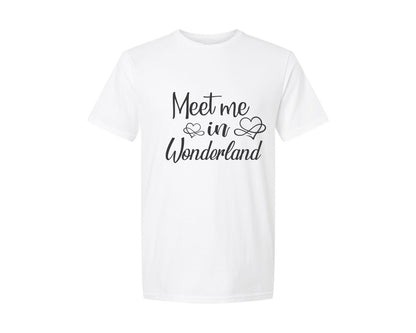 brand:Generic|color:White|Meet Me In Wonderland Svgalice In Wonde Graphic T-Shirt