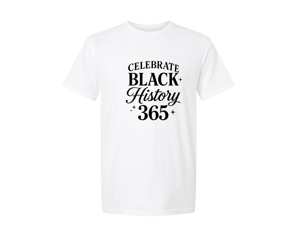 brand:Generic|color:White|Celebrate 365 Black History 4 Graphic T-Shirt
