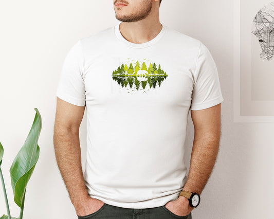 Trees Reflection Wildlife Animal Bear Graphic T-Shirt