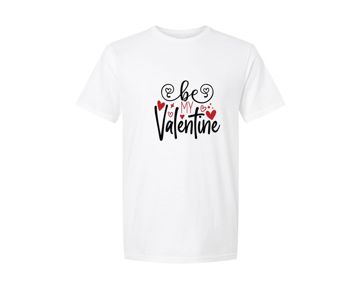 brand:Generic|color:White|Be My Valentine 750 Graphic T-Shirt