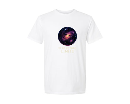 brand:Generic|color:White|Cosmic Galaxy Basketball Graphic T-Shirt