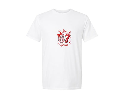 brand:Generic|color:White|Coquette Valentine 67 Six Seven 16 Graphic T-Shirt