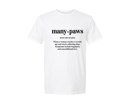brand:Generic|color:White|Dog Mom Funny Definition Graphic T-Shirt