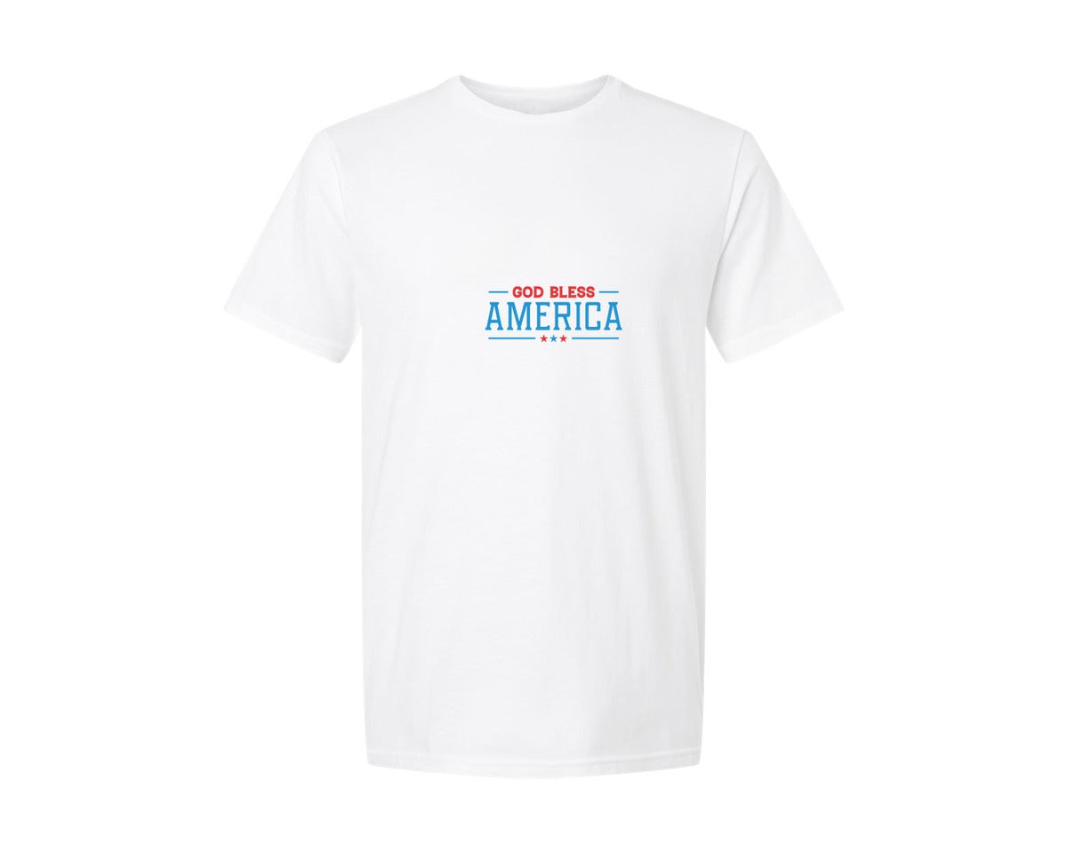 brand:Generic|color:White|4Th Of July T Shirt God Bless America 2 Graphic T-Shirt