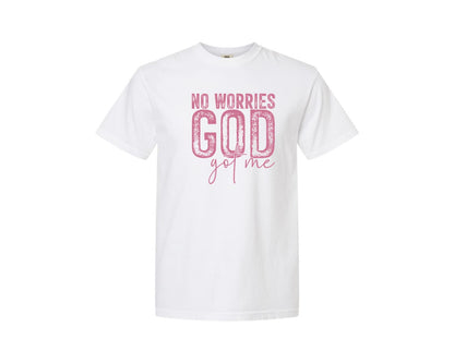 brand:Comfort Colors|color:White|Unafraidgod Got Me Christian Q Graphic T-Shirt