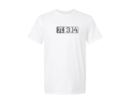 brand:Generic|color:White|Math Teacher Minimalist Pi 3 14 Graphic T-Shirt