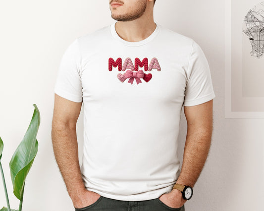 Crochet Mama Valentine Graphic T-Shirt