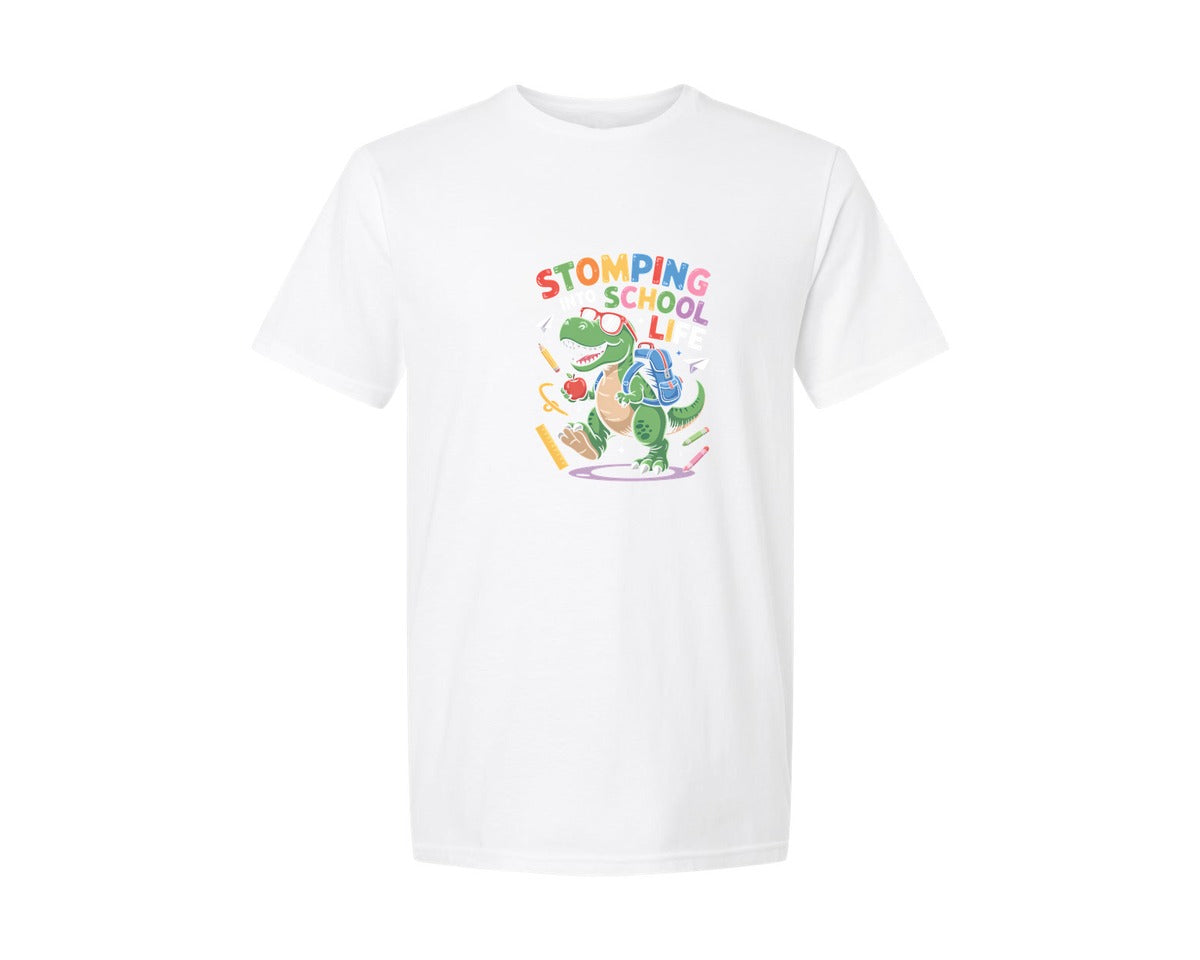 brand:Generic|color:White|Funny Dinosaur Back To School Shirt Graphic T-Shirt