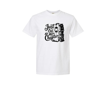 brand:Comfort Colors|color:White|Just One More Chapter T Shirt Design Graphic T-Shirt