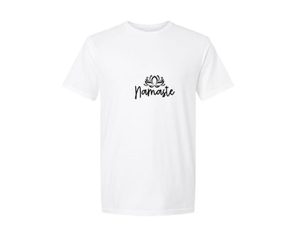 brand:Generic|color:White|Namaste Yoga Graphic T-Shirt