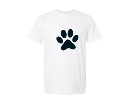 brand:Generic|color:White|Animal Footprint Graphic T-Shirt