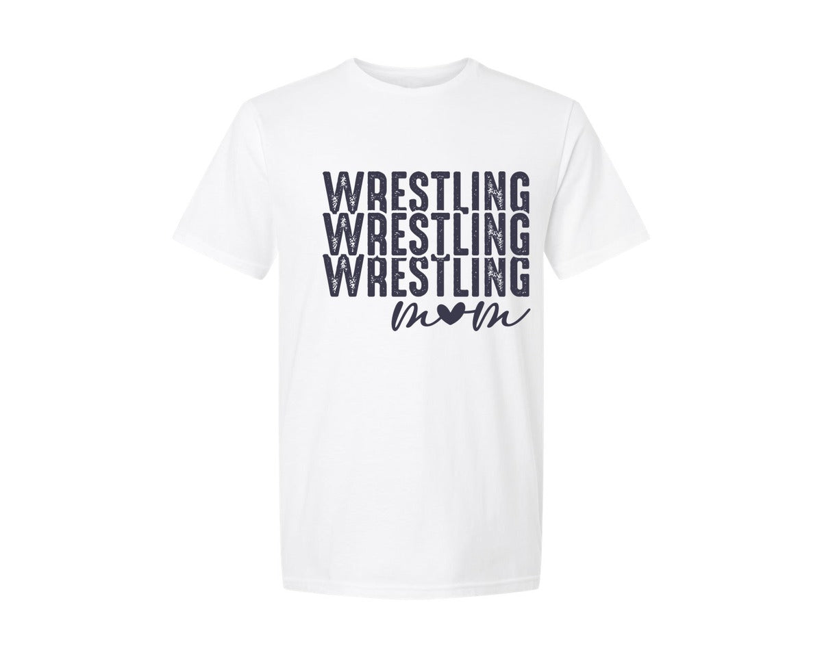 brand:Generic|color:White|Wrestling Mom Pngmommama Wrestling Graphic T-Shirt