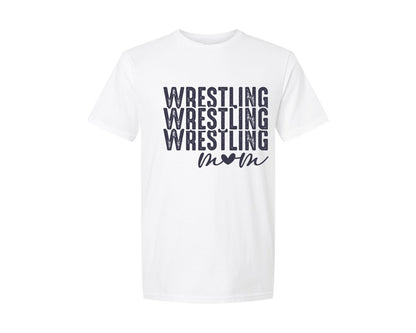 brand:Generic|color:White|Wrestling Mom Pngmommama Wrestling Graphic T-Shirt