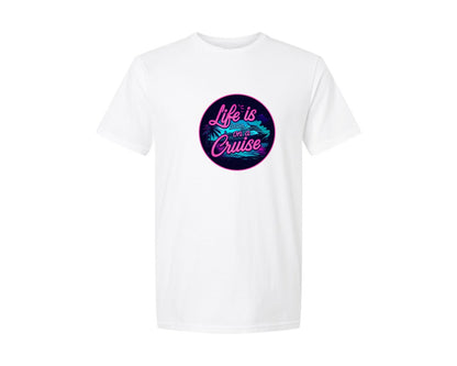 brand:Generic|color:White|Life Is Better On A Cruise Ship Graphic T-Shirt