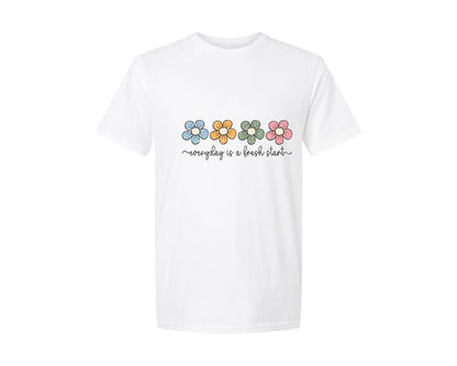 brand:Generic|color:White|Positive Motivationa Inspirational Quote Graphic T-Shirt
