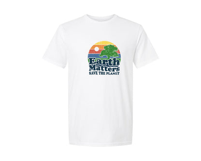 brand:Generic|color:White|Earth Matters Save The Planet T Shirt Graphic T-Shirt