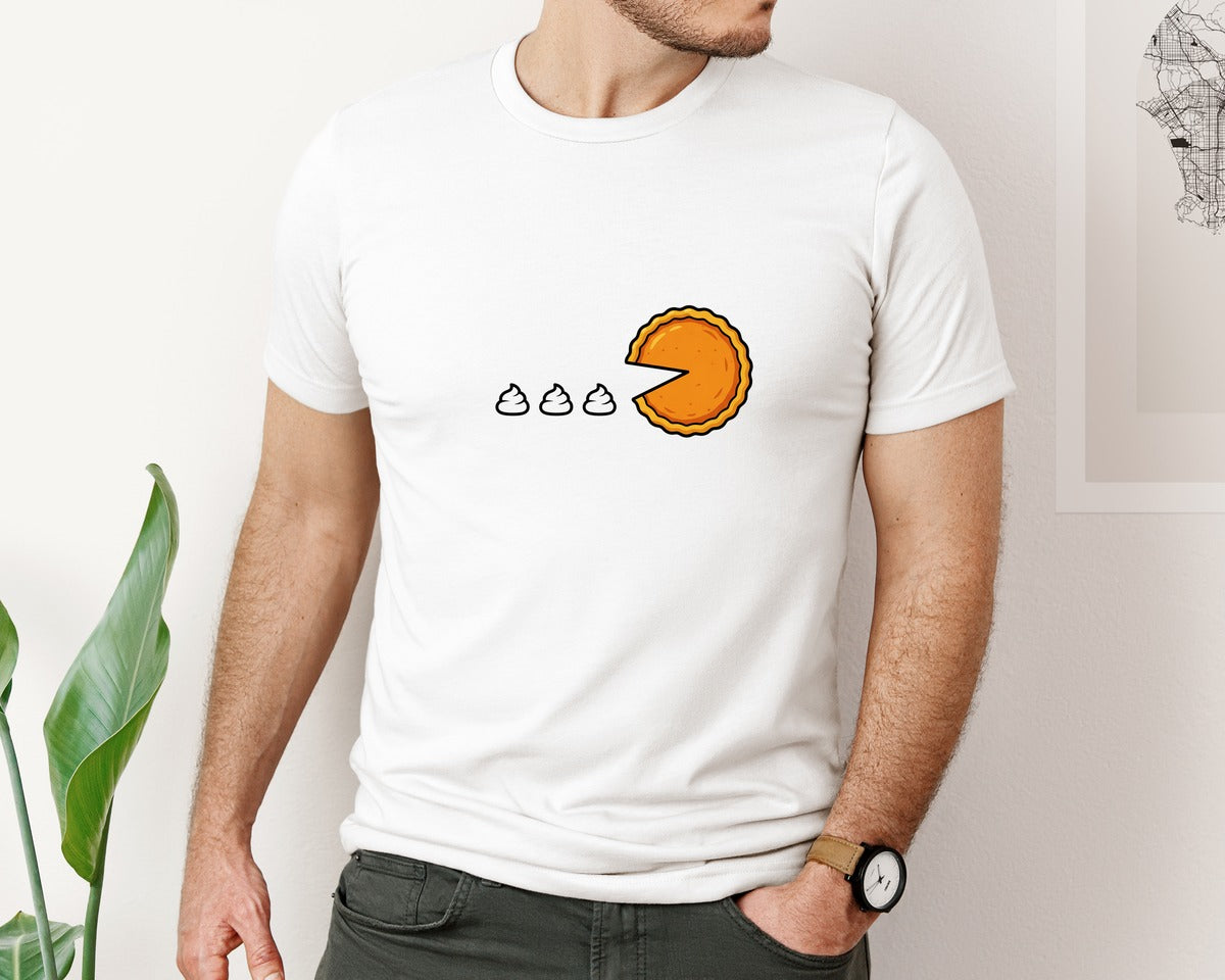 brand:Bella Canvas|color:White|Poopkin Pie Graphic T-Shirt