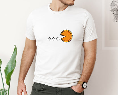 brand:Bella Canvas|color:White|Poopkin Pie Graphic T-Shirt
