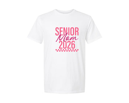 brand:Generic|color:White|Senior Mom Senior 2026 Graphic T-Shirt