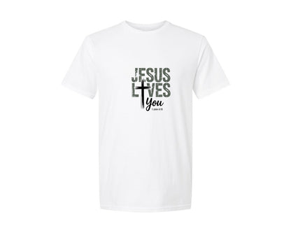 brand:Generic|color:White|Love Like Jesus Faith Faith Graphic T-Shirt