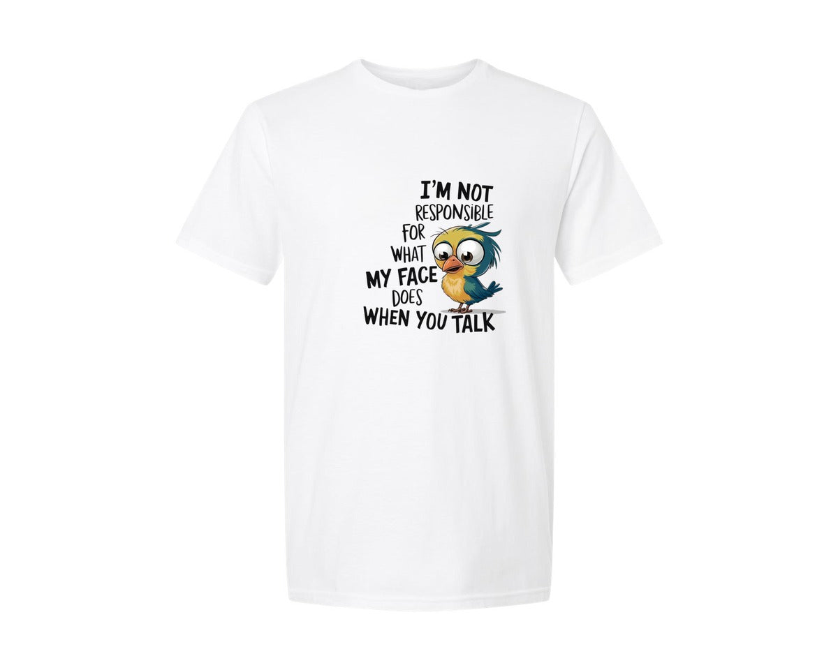 brand:Generic|color:White|Funny Animal Sarcastic Funny Graphic T-Shirt
