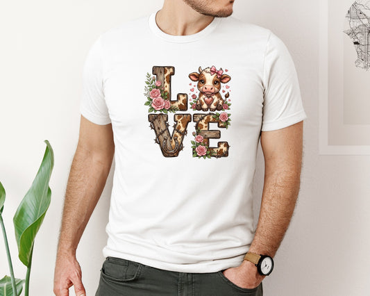 Love Rainbow Faux Yarn Valentine Tshirt 2 Graphic T-Shirt