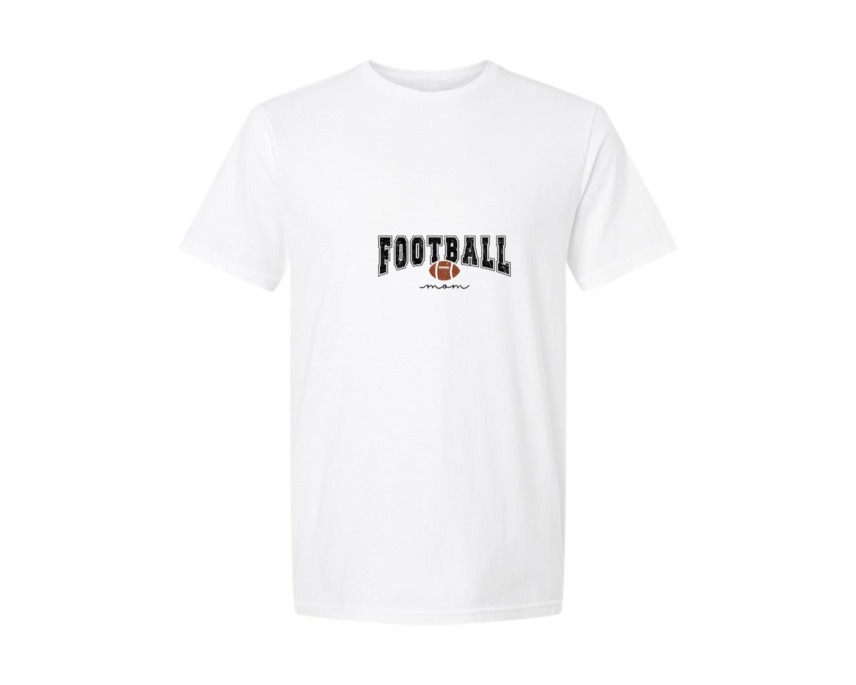 brand:Generic|color:White|Retro Football Mom Football Mama 2 Graphic T-Shirt