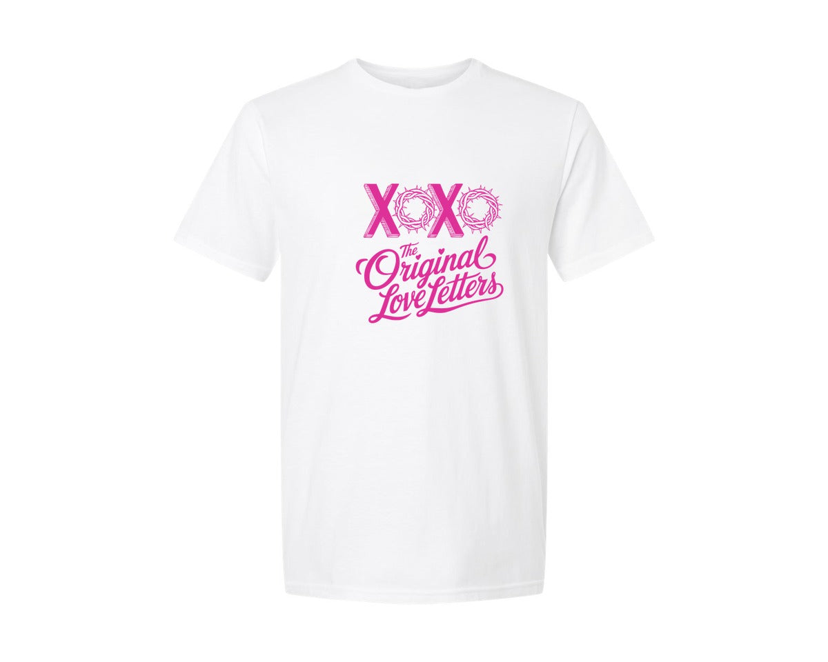 brand:Generic|color:White|Christian Love Religious Valentine Graphic T-Shirt