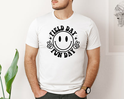 brand:Bella Canvas|color:White|Field Day Fun Day Field Day Graphic T-Shirt