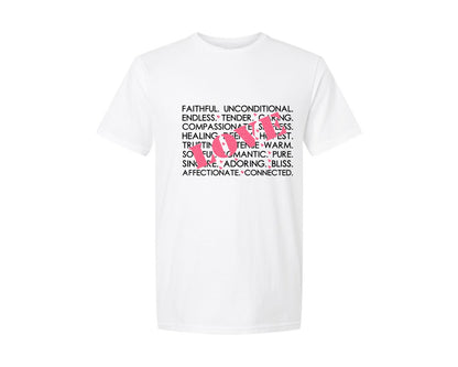 brand:Generic|color:White|Valentines Day Words Love Love Graphic T-Shirt