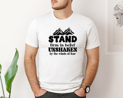 brand:Bella Canvas|color:White|Christian Quotes Front Back Desig Graphic T-Shirt