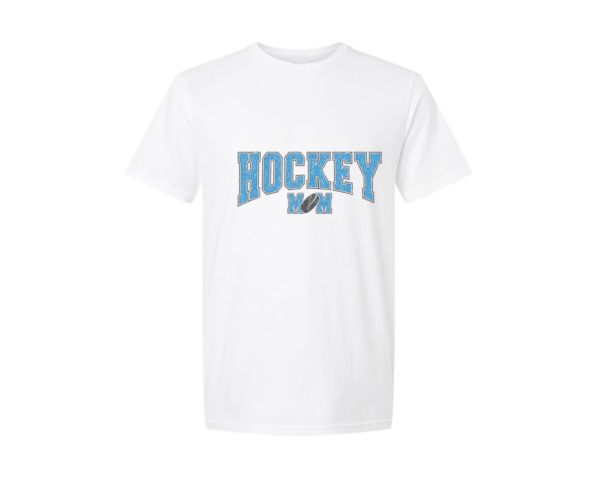 brand:Generic|color:White|Hockey Mom Sport Mama Graphic T-Shirt