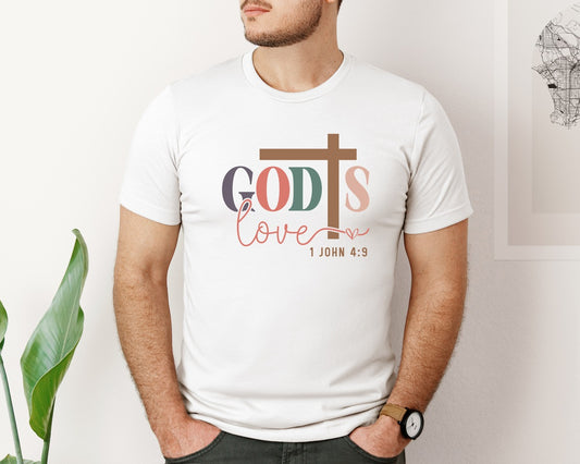 Gods Love Boho Christian Graphic T-Shirt
