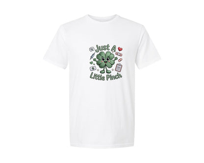 brand:Generic|color:White|Just A Little Pinch Pngnurse St Patrics 2 Graphic T-Shirt