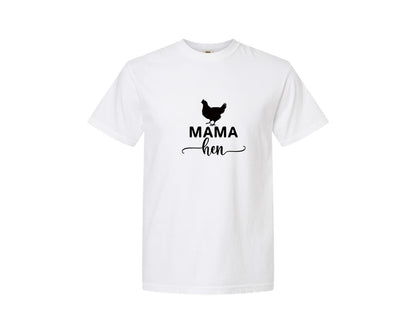 brand:Comfort Colors|color:White|Mama Hen 82 Graphic T-Shirt