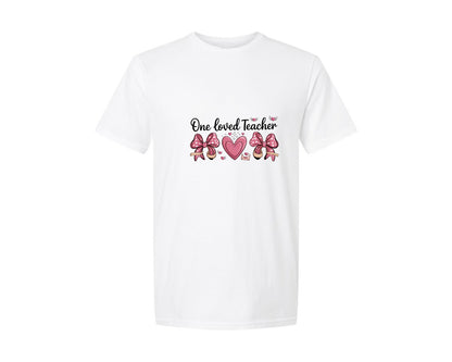 brand:Generic|color:White|Teacher Valentine Loved Teacher 8 Graphic T-Shirt